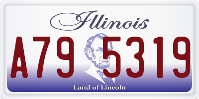 IL license plate A795319
