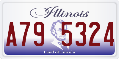 IL license plate A795324