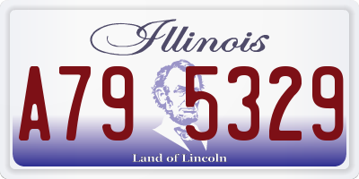 IL license plate A795329