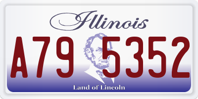 IL license plate A795352