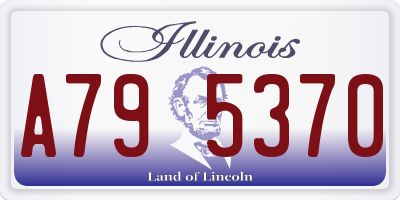 IL license plate A795370