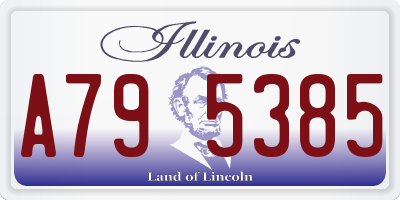 IL license plate A795385