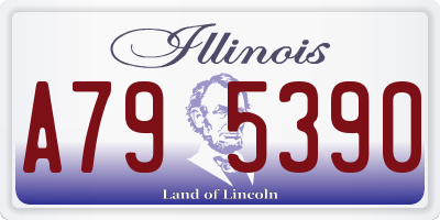 IL license plate A795390