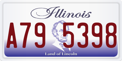 IL license plate A795398