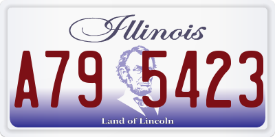 IL license plate A795423