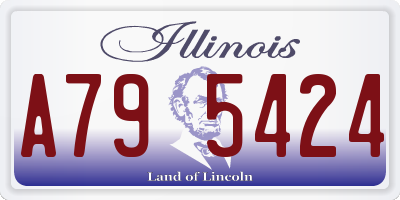 IL license plate A795424