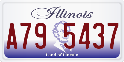 IL license plate A795437