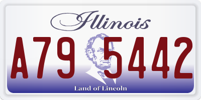 IL license plate A795442