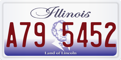 IL license plate A795452