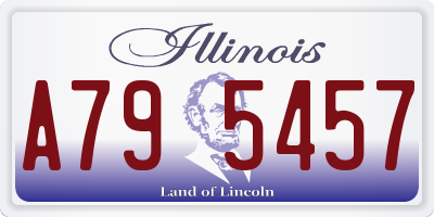IL license plate A795457