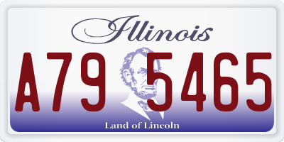 IL license plate A795465