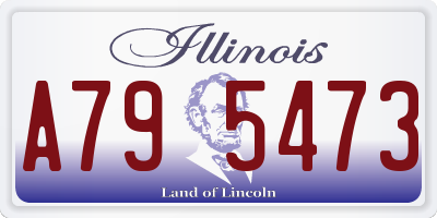 IL license plate A795473