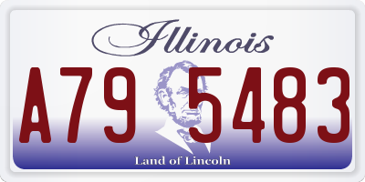 IL license plate A795483