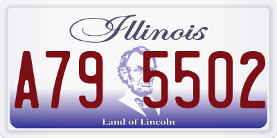 IL license plate A795502