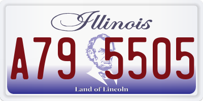 IL license plate A795505