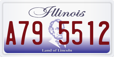 IL license plate A795512