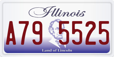 IL license plate A795525