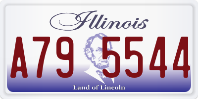 IL license plate A795544