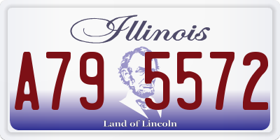 IL license plate A795572