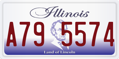 IL license plate A795574
