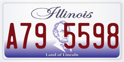 IL license plate A795598