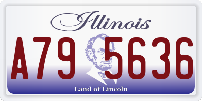 IL license plate A795636