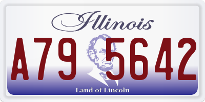 IL license plate A795642