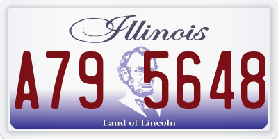 IL license plate A795648