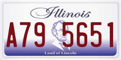 IL license plate A795651