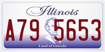 IL license plate A795653