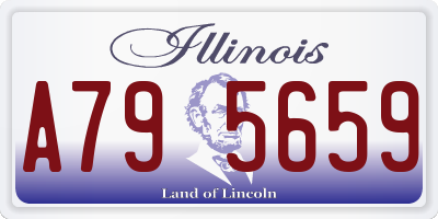 IL license plate A795659