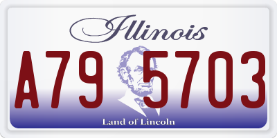 IL license plate A795703