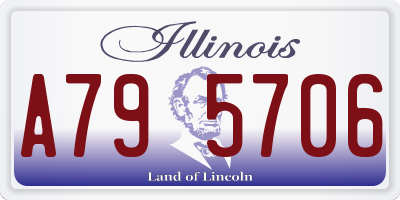IL license plate A795706