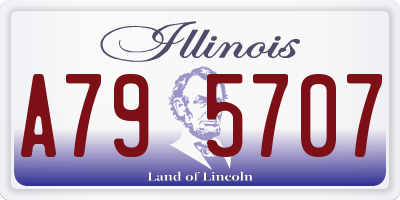 IL license plate A795707