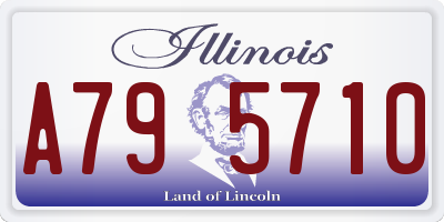 IL license plate A795710