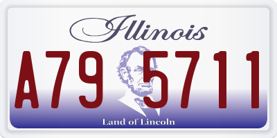 IL license plate A795711
