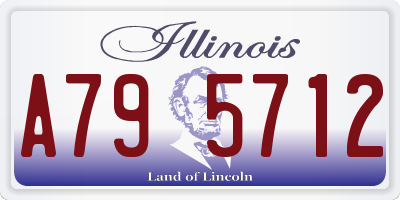 IL license plate A795712