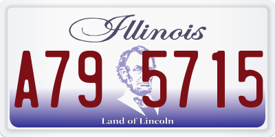 IL license plate A795715