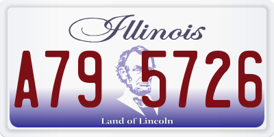 IL license plate A795726
