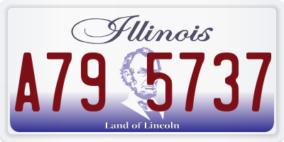 IL license plate A795737