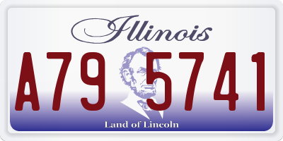 IL license plate A795741