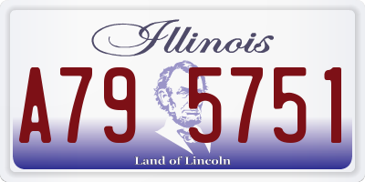 IL license plate A795751