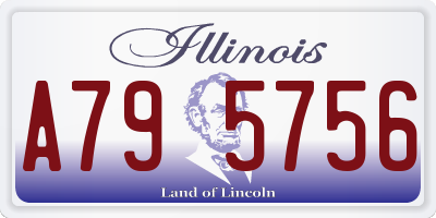 IL license plate A795756