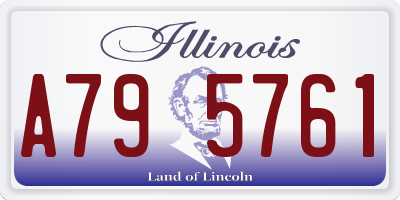 IL license plate A795761