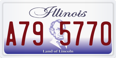 IL license plate A795770