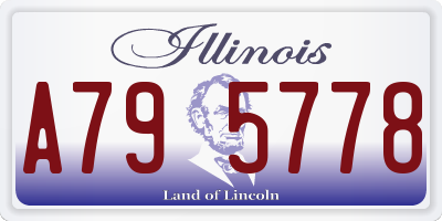 IL license plate A795778