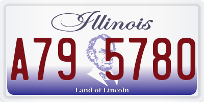 IL license plate A795780