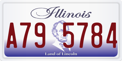 IL license plate A795784