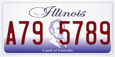 IL license plate A795789