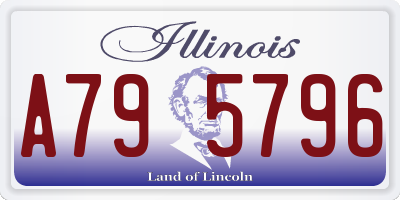 IL license plate A795796